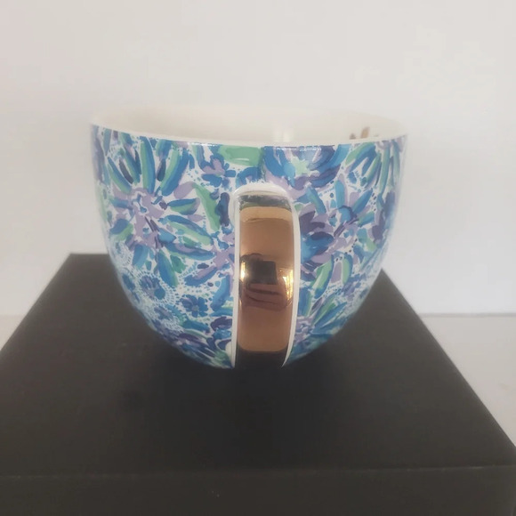 Lilly Pulitzer 19 oz Blue/Purple Ceramic Coffee  Mug. - Picture 5 of 6